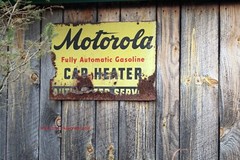 “”Rusty Motorola Car Heater” Antique Sign Wall Art