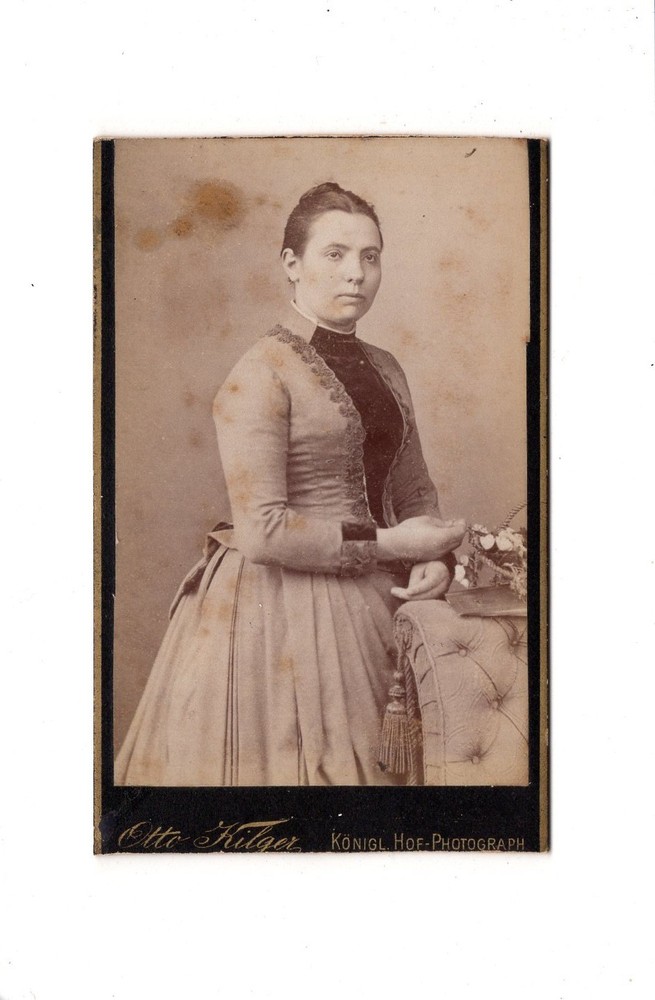 CDV Photo Lady Portrait / Fine Lady – Koblenz 1880s