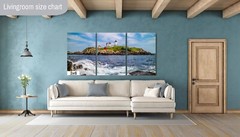 Beacon of Beauty: Nubble Lighthouse Cape Neddick Maine Metal Canvas Wall Art