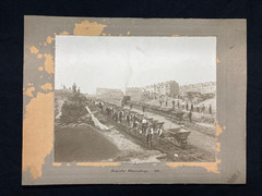 Seeber Guido (1879-1940) Chemnitz “Road Construction Acacia Road 1913” Album Print