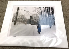 Dick Brown Photography Amish Woman and Church in Winter Signed Limited Edition