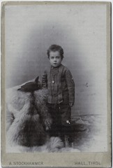 Tiroler Junge aus Hall. Original-Kabinett-Photo, um 1880
