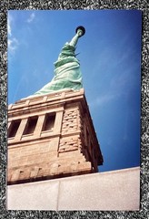 STATUE OF LIBERTY Vintage 1990s PHOTO New York City ARM PIT VIEW