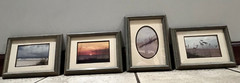Vtg Barry Gamow Beach Photographs 4 Matted Framed 8” X 6” c1960s – 1980s Signed