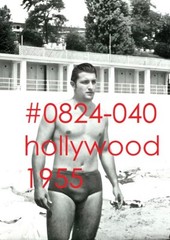 VINTAGE MALE PORTRAIT #0824-040 -welcome to hollywood 1955 -free shipping in usa