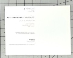 Bill Armstrong (b. 1952) Art Announcement Card 2008 – Renaissance