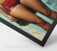 Retro Poster Digital Art Image Woman Model Photo High Res Picture for Print