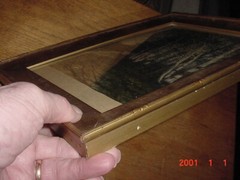 RARE OLD HAND TINTED PHOTOGRAPH THE LIGHT SIDE OF THE ROAD WALLACE NUTTING