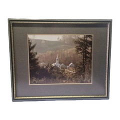 Photograpic Art Peace In The Valley Church Steeple Betsy Weloris 21.5 X 17.5