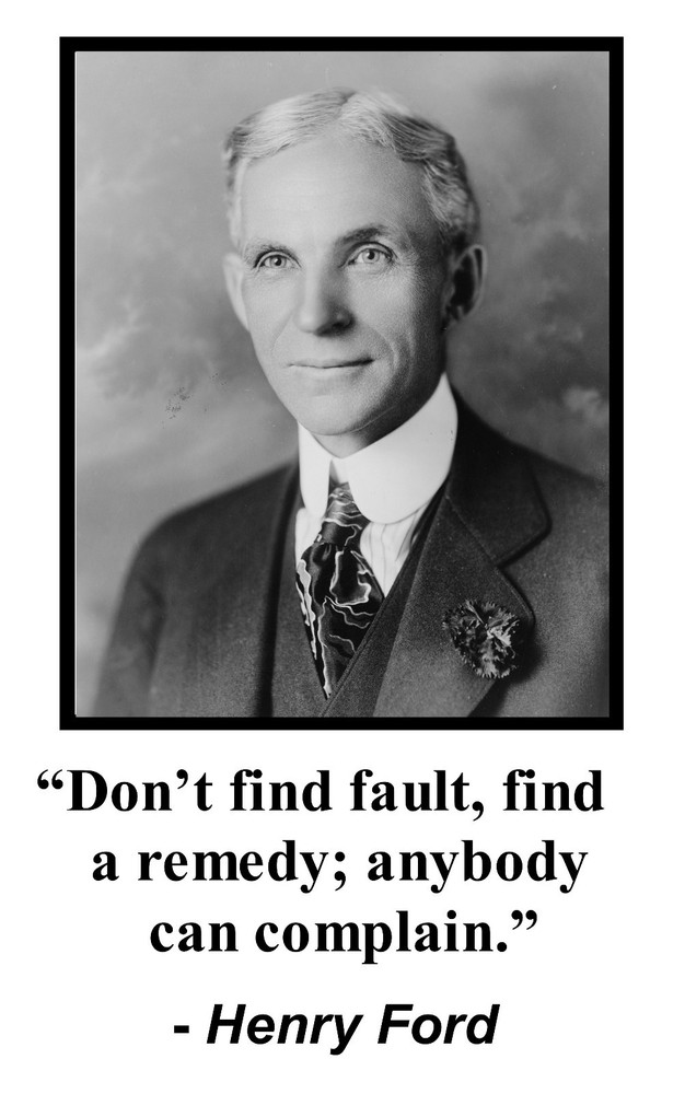 Henry Ford ” don’t find fault” Quote 11 x 17 Poster Photo #mf1