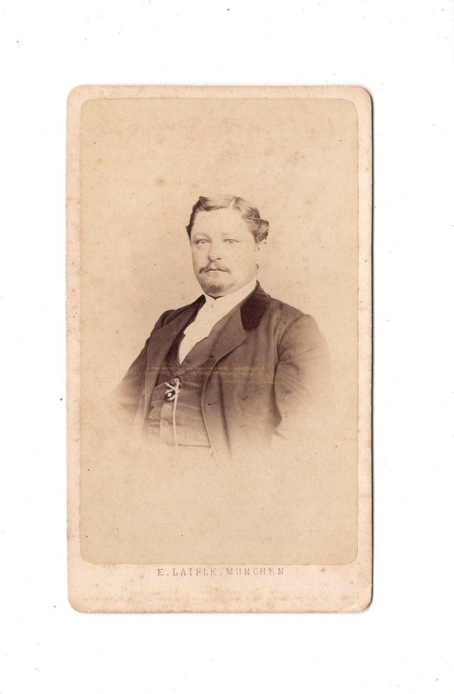 E. Laifle CDV Photo Male Portrait / Man – Munich 1860s