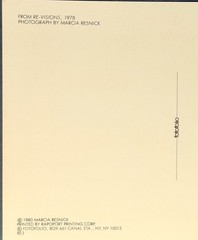 Marcia Resnick Fotofolio Art Photo Print Card – From Re-Visions, 1978