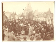 6 photographs WW1, view Rohatyn/Ukraine, KU soldiers at station, Russi