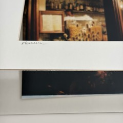 Florence Fiorenza Trattoria Moody Color Photograph 7.5×9.5 Matted 11×14 Fujifilm