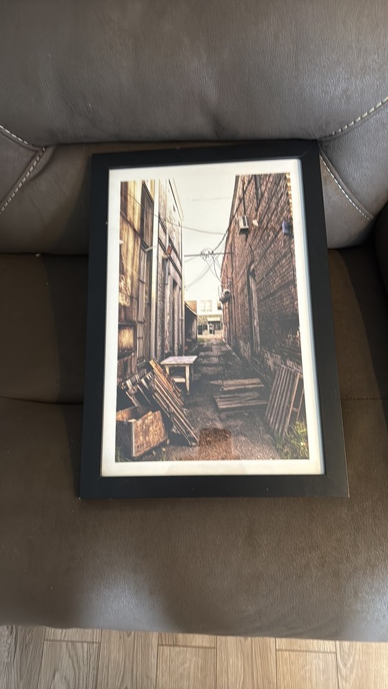 Urban Alleyway Framed Photography Art