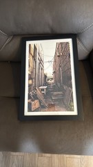 Urban Alleyway Framed Photography Art