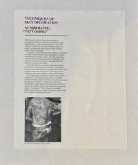 VINTAGE Collection of 1976-1977 Techniques of Skin Decoration Photo Prints Qty 7