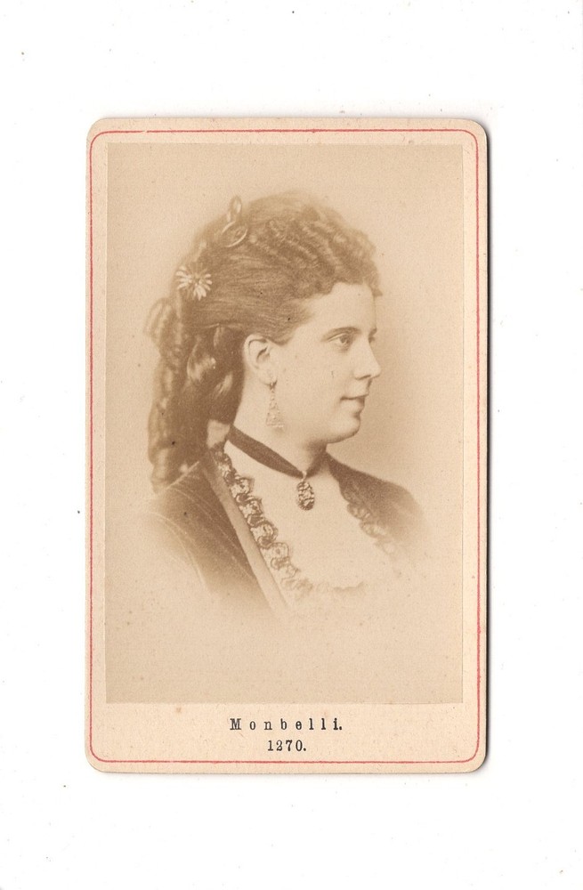 CDV Photo French Opera Singer Marie Monbelli – Unknown Location 1870s