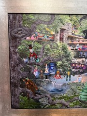 Ralph Rankin “Alice Party’s at Franks” Signed 41″ x 29″ Framed Digital