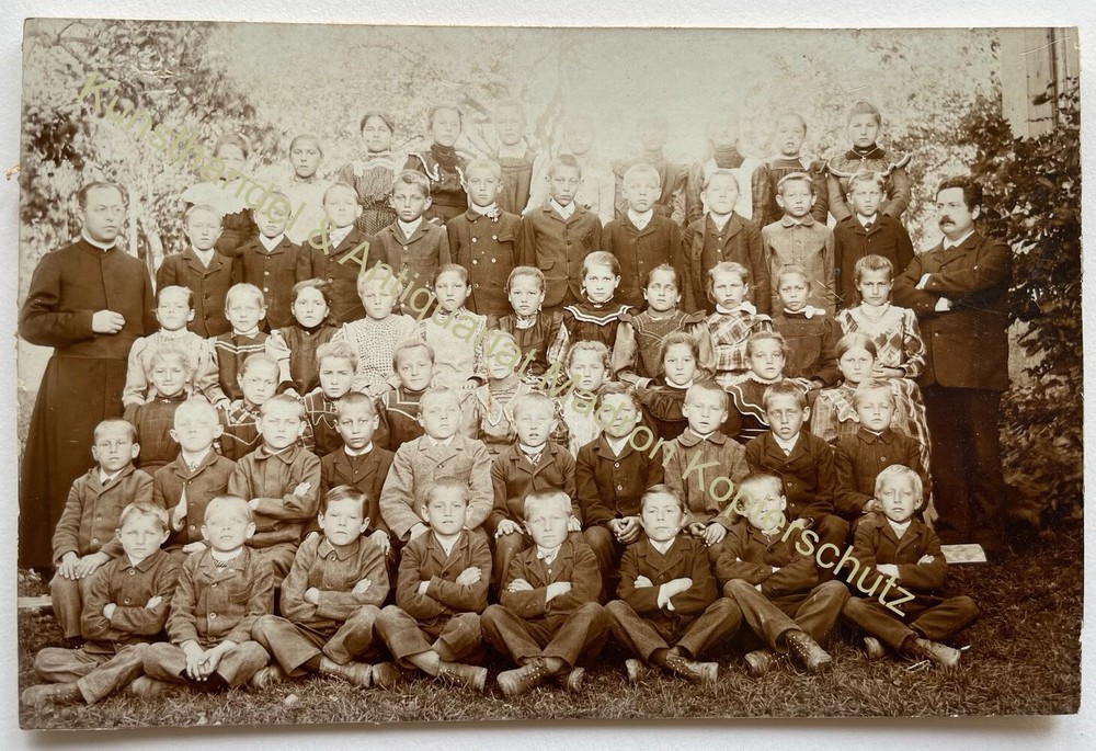Orig KAB Cabinet Photo Photography Children Fashion around 1890 Seitsberg Hüttlingen Aalen