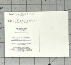 ROCKY SCHENCK (b. 1955) Art Show Announcement Card – Austin TX