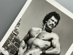 Vintage Photo KYLE HAZARD Target Studios 5×7 Male Physique Hairy Beefcake Stache