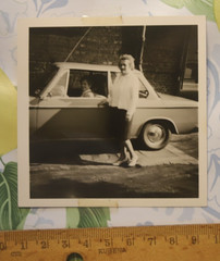 Photo 1970 Passenger Car BMW Woman Woman Car Vintage AS