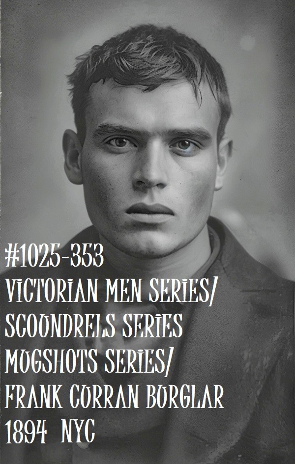 VINTAGE MALE PORTRAIT #1025-353 -victorian men -mugshots series -free ship/usa