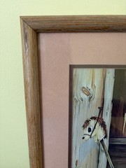 Little Cowboy/Girl Toilet Restroom G. Ranck Framed Print Western Theme Art