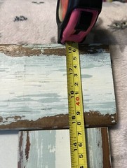 Large Rustic Blue Wooden Frame w/ Paris Photo 11”x 14” Photograph 18”x 22” Frame