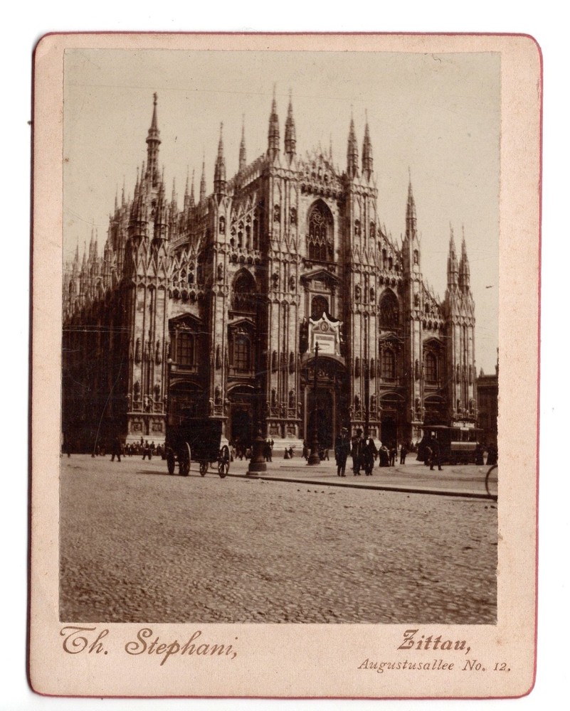 Photograph Milan Cathedral Duomo studio Th. Stefani Zittau Germany (b2313)