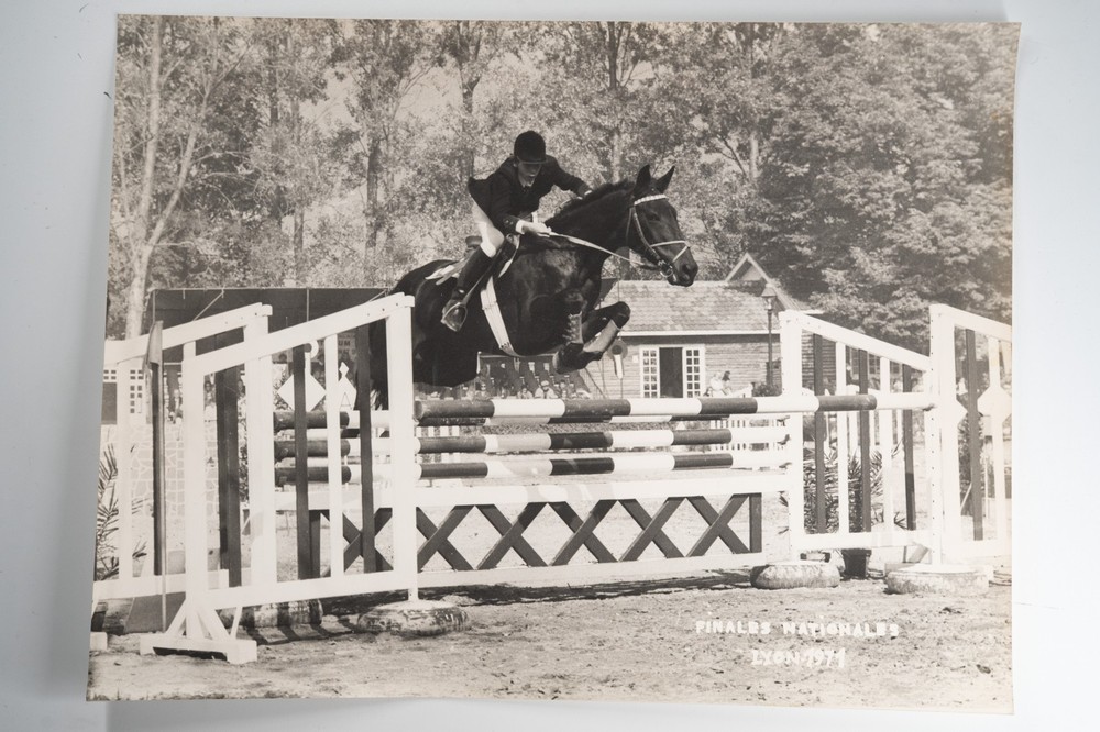 Film Photo France Equestrian Horse Show Jumping 1970 30X40CM