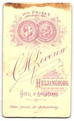 Photograph Leverin, Helsingborg, family portrait CDV / cabinet photo