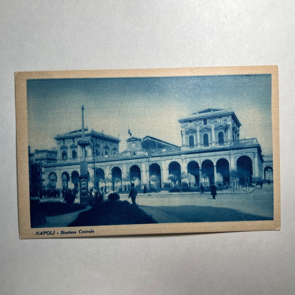 VTG 1930s Lot 2 Napoli Stazione Centrale Livorno Ospedale Ciano Italy Postcards