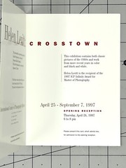 Helen Levitt (1913-2009) Art Announcement Card 1997 – Crosstown