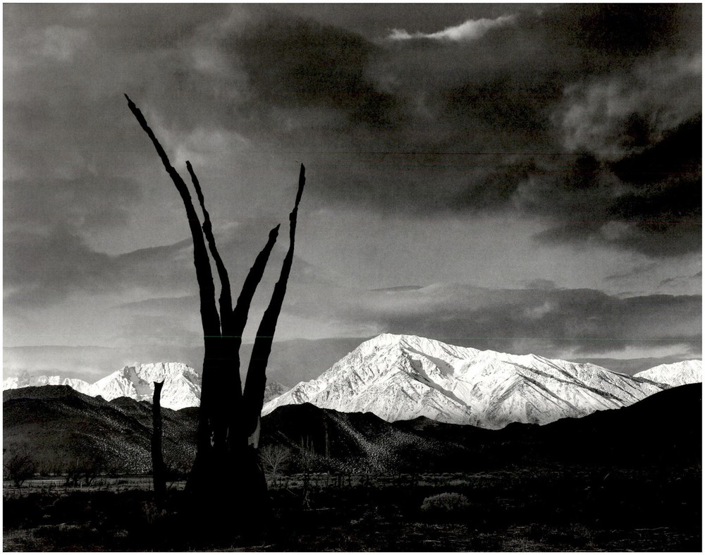 1948 1990s Ansel Adams Sunrise Mount Tom Sierra Nevada Large Art Photo