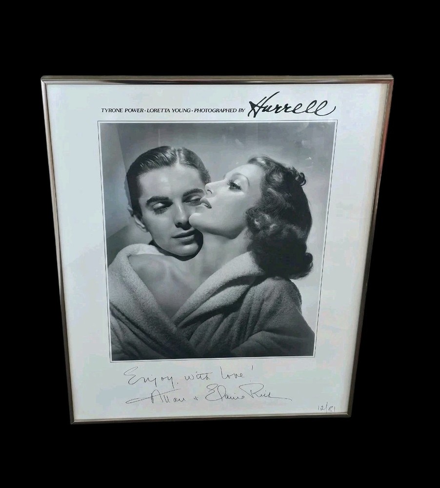 Tyrone Power Loretta Young Hurrell Signed Photo Print Limited Edition 12/81