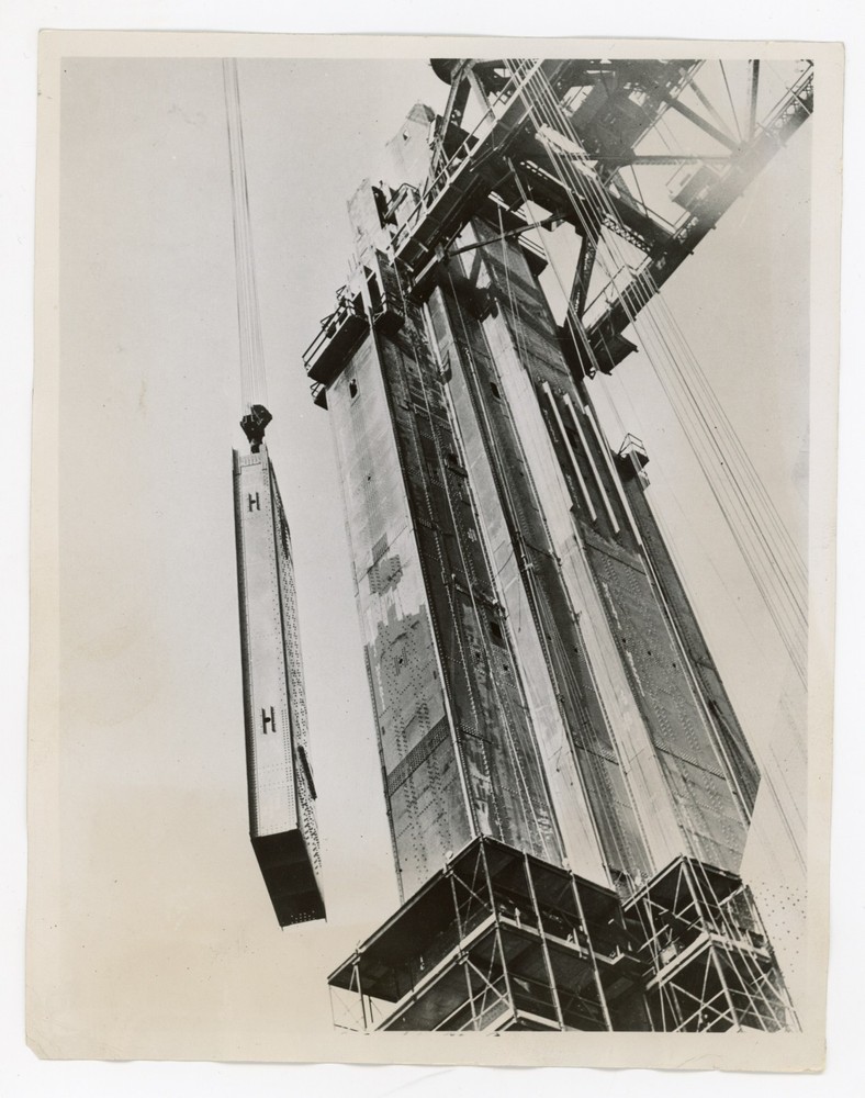Construction of Golden Gate Bridge San Francisco California 1933 Press Photo