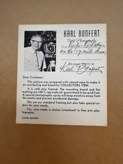 Karl Bonfert Signed 35mm Photograph Framed Vintage Art CA 22.5×18.5