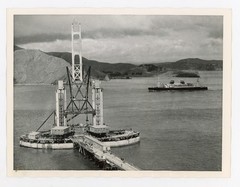 Construction of Golden Gate Bridge San Francisco California 1937 Press Photo