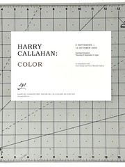 Harry Callahan (1912-1999) Art Announcement Card – Color – 2002