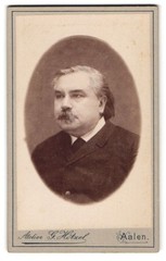 Photograph G. Hötzel, Aalen, near the Catholic. Church, Portrait of a Man with