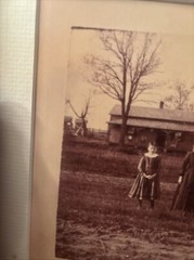 Vintage Farm Portrait Surreal Strange Bizarre BW Photograph Crystal Lake, WI #K