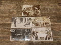 5 Antique Photo Montages 1900s Double Exposure Cabinet of Curiosities