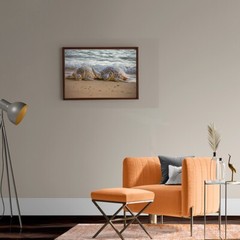 Relaxing Sea Turtle Beach Buddies Peace Scene Floating Canvas 16×24 Christmas
