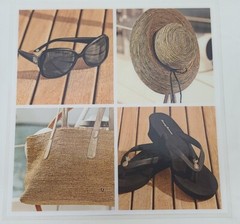 Sailboat Photograph Laminated Square Wall Picture Vacation Water Ocean Sea Boat