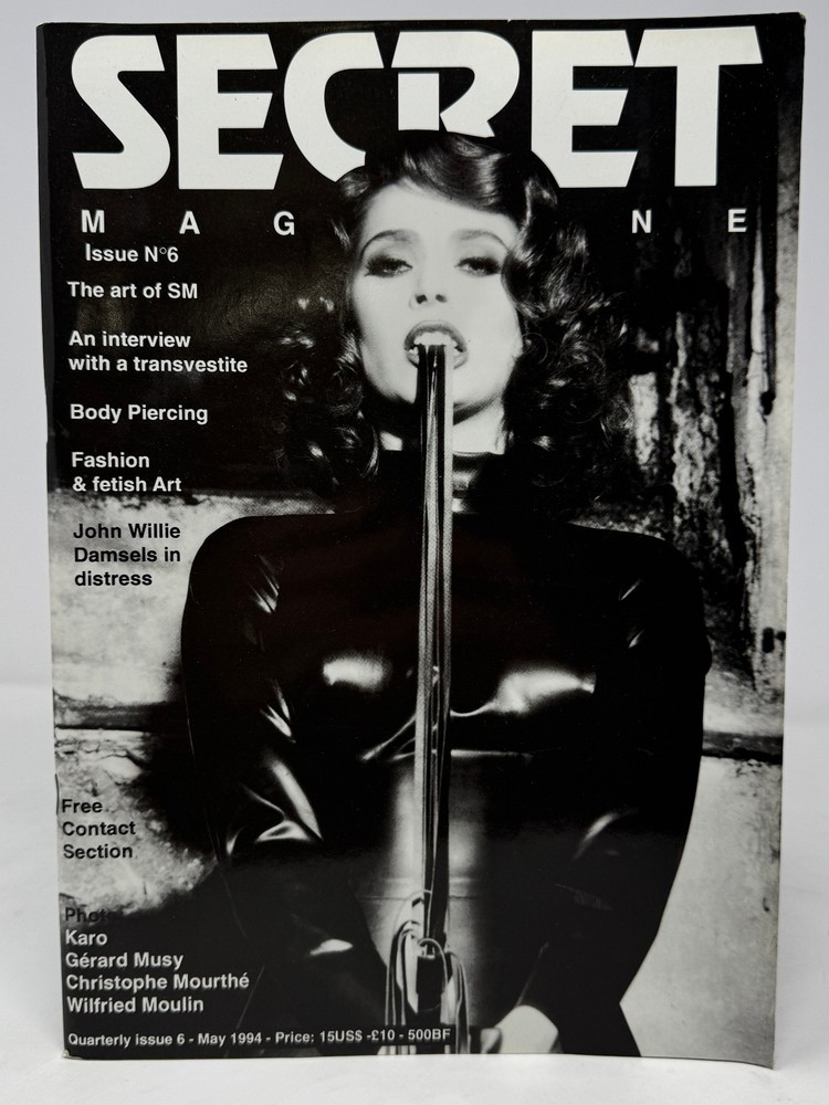 Secret Magazine No. 6 Fetish Art and Fashion Latex Leather May 1994