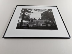 Original Signed Walter Pinkus Photograph Olympic WA 20.25×16.25 Framed B&W Art