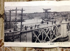 3 ORIGINAL PANORAMIC PHOTOGRAVURE ENGRAVINGS of BREST by ARTAUD ET NOZAIS c 1915