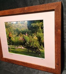 Monet Garden Giverny France Signed Photography Framed Matte 12 X 15 Claude Monet